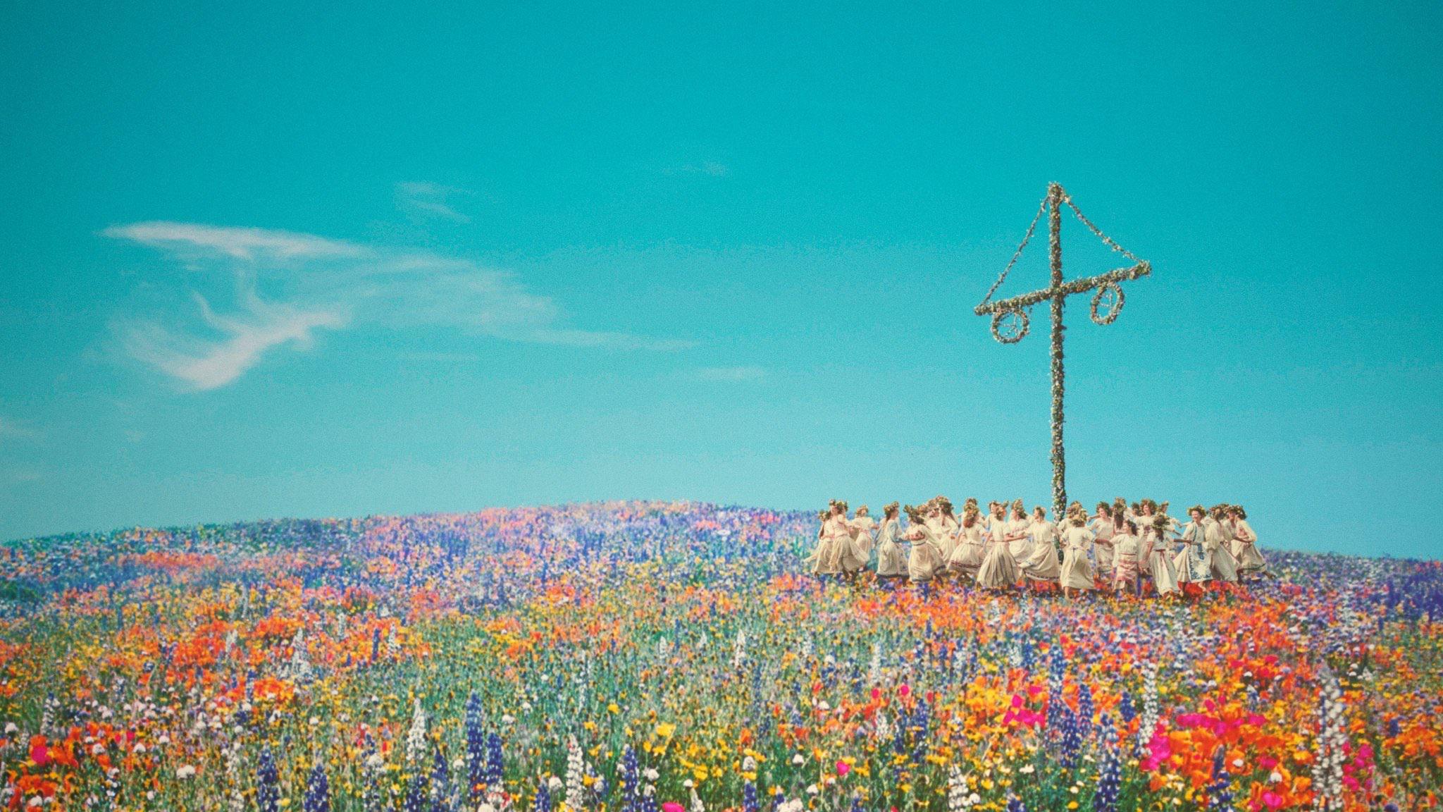 Maypole dancing from the movie "Midsommar"